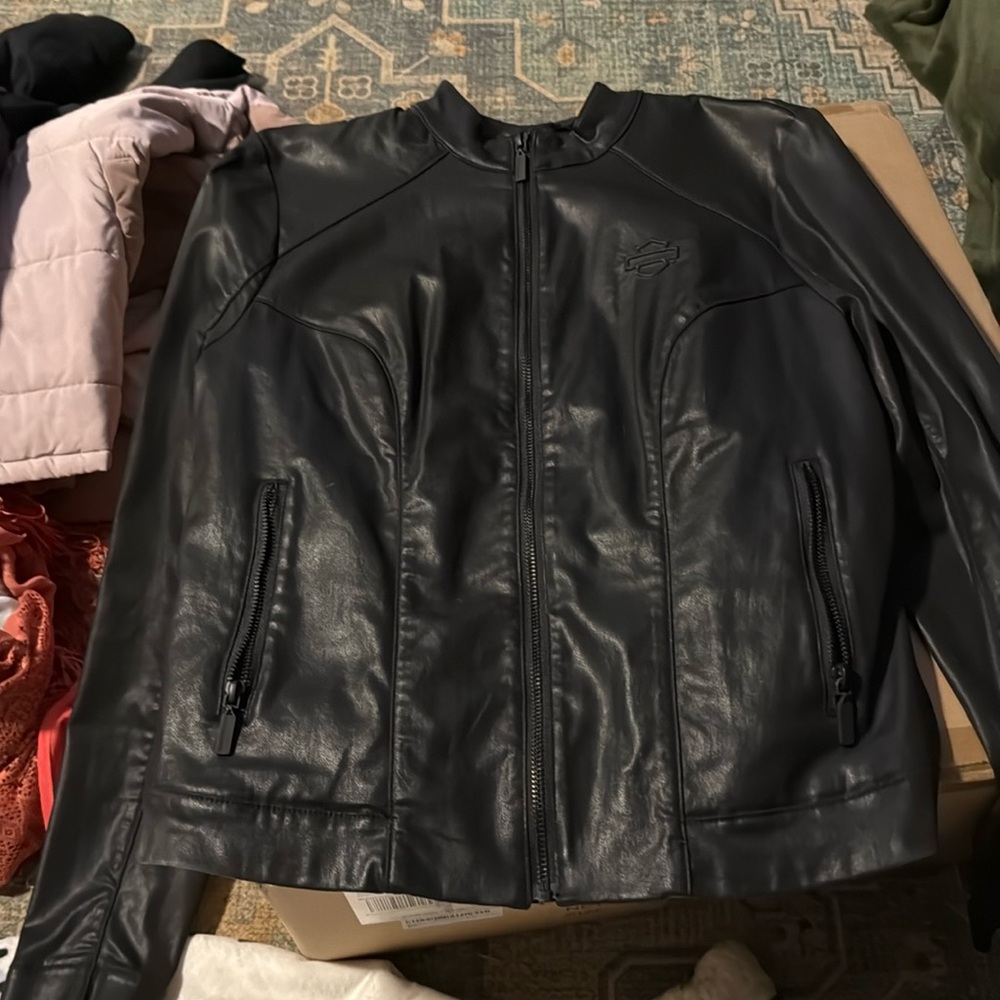 Harley Davidson wing backed jacket